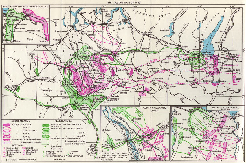 The Italian War of 1859 - Click to enlarge